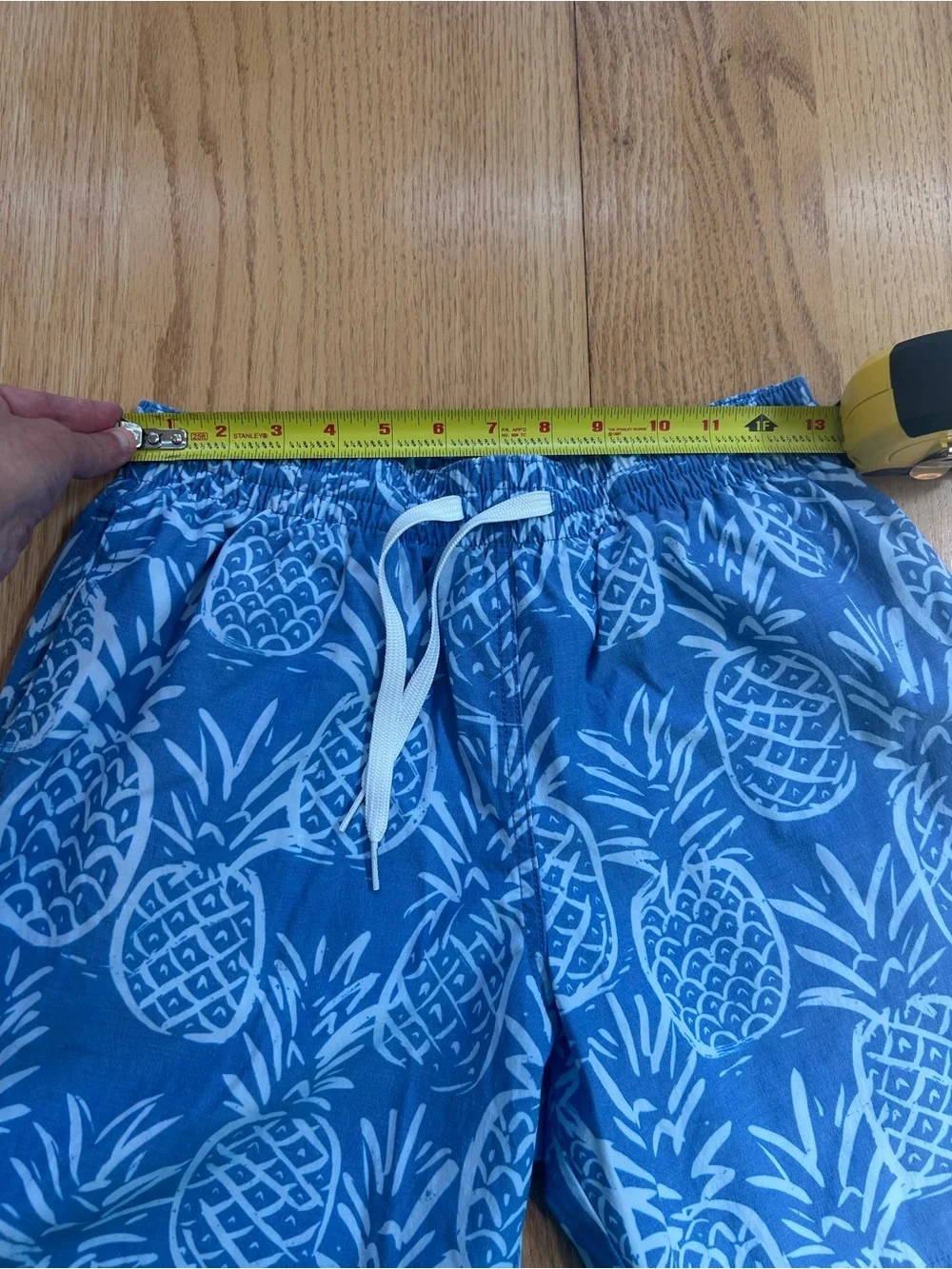Chubbies The Thigh-Napples Swim Trunks Mens Small S 7” Pineapple Blue Shorts - Picture 6 of 10